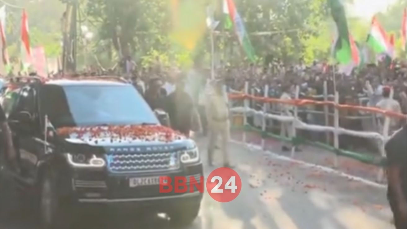 Pm Modi Live Road Show From Patna Bbn24