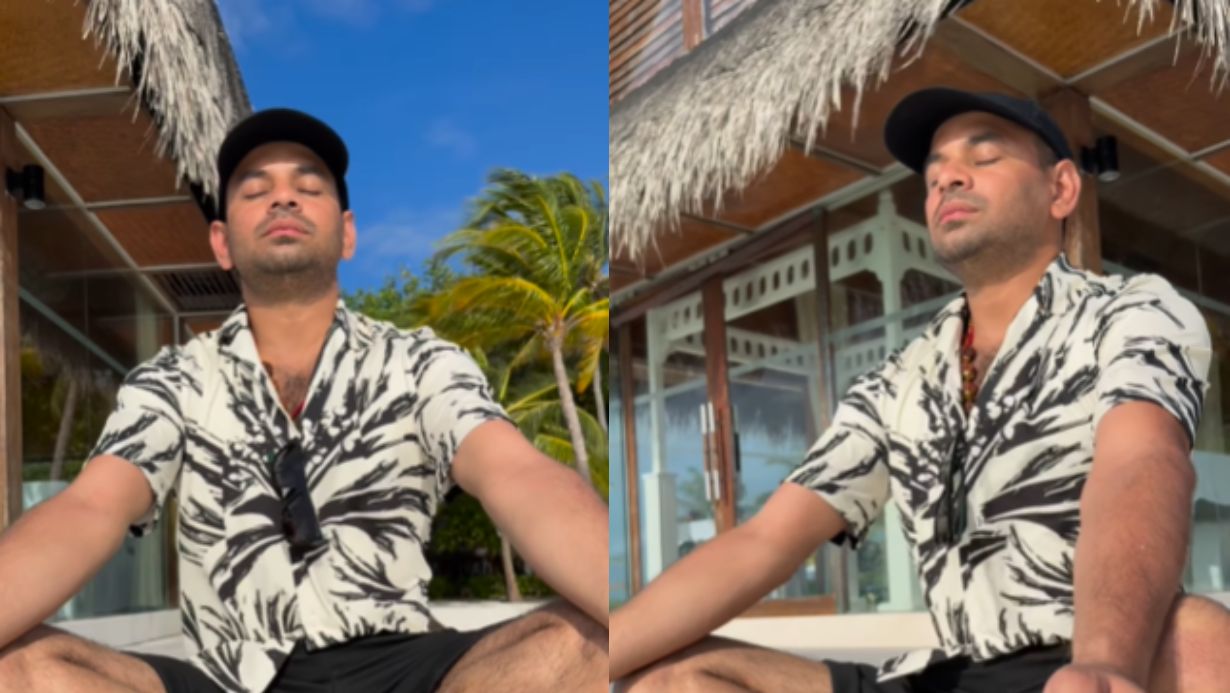 Tej Pratap Yadav Meditation Video From Maldives Viral On Social Media