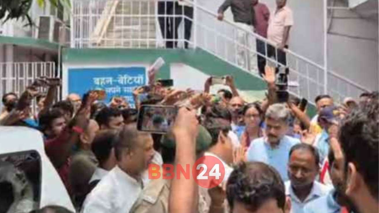 Bihar Education Minister Sunil Kumar Jdu Protest