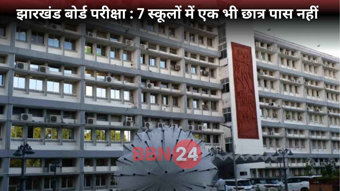 Jharkhand Matric Result 2025 Seven Schools Zero Pass Rate