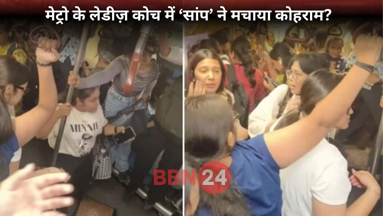 Metro Ladies Coach Snake Scare Viral Video Dmrc Statement