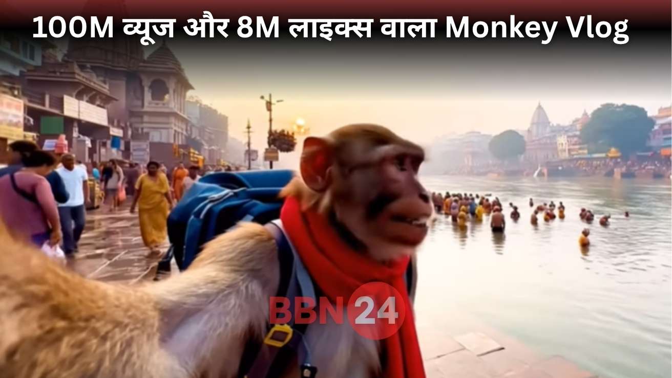Monkey Vlogger Haridwar Ai Viral Video Truth